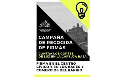 Recogida de firmas contra los cortes de luz