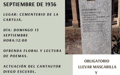 Acto de Homenaje a los fusilados de La Cartuja