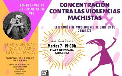 Concentración contra las violencias machistas septiembre 2021