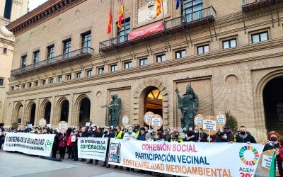El tejido social zaragozano, contra los recortes en el presupuesto 2022