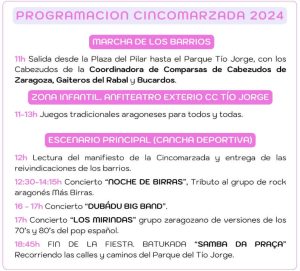 Cincomarzada 2024 programación 