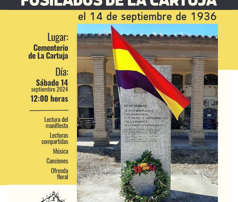 Homenaje a los vecinos fusilados de la Cartuja 2024