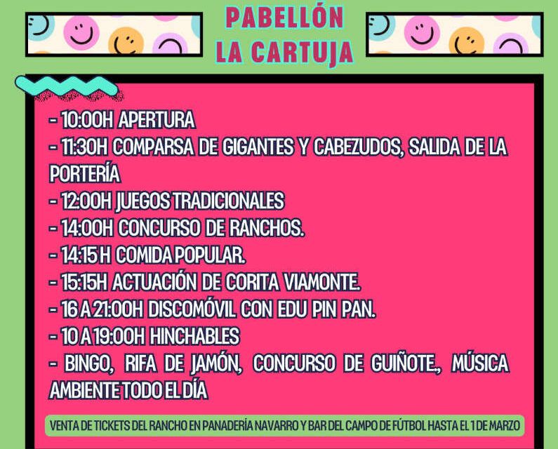 Actividades de la Cincomarzada 2026 en La Cartuja