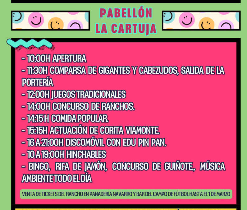 Actividades de la Cincomarzada 2026 en La Cartuja